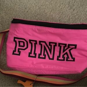 Pink mini cooler bag